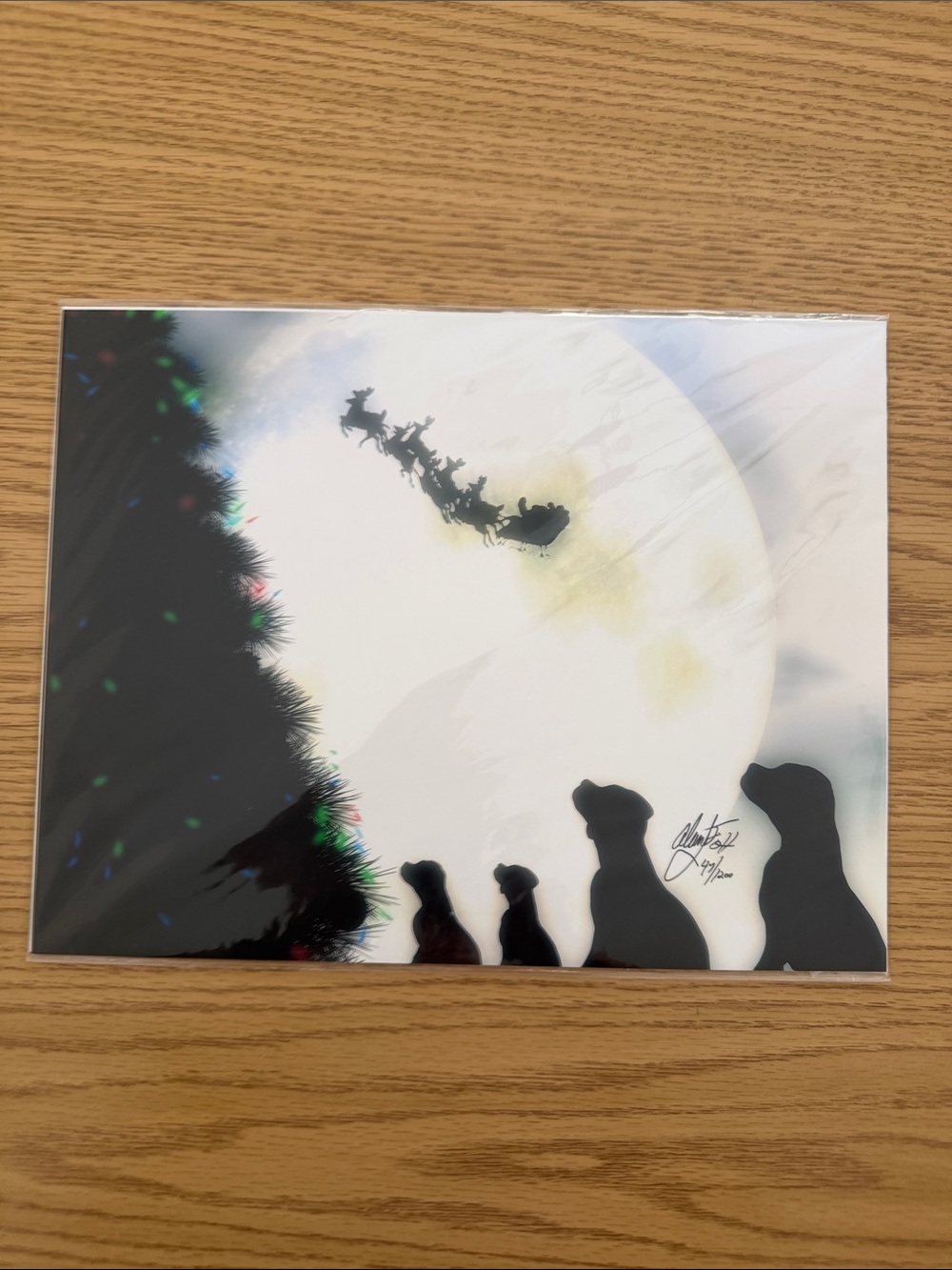 Alan Foxx Puppy Family Christmas Gathering Graphic Full Page Borderless 2016